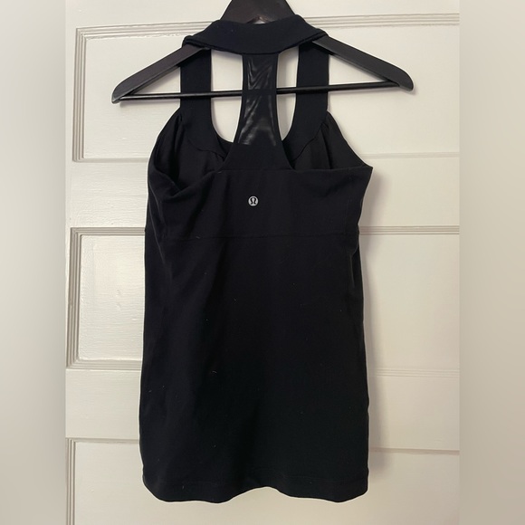 Lululemon Classic Black Yoga Tank Top - VGUC - Size 8 - Picture 2 of 3